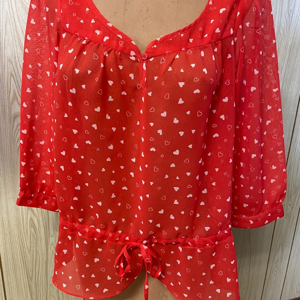 Adorable heart blouse